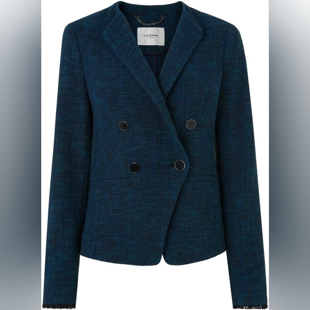 L.K.Bernett Cotton Double Breasted Jacket US 2